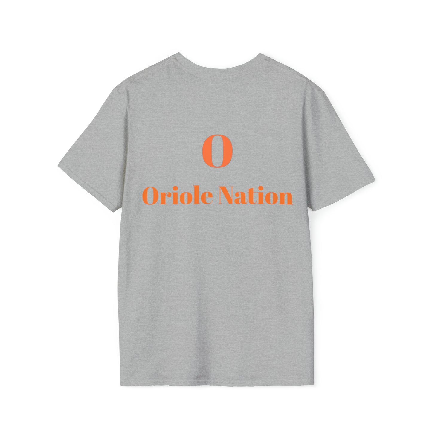 Orioles Fan w/ back Oriole Nation  Unisex Softstyle T-Shirt