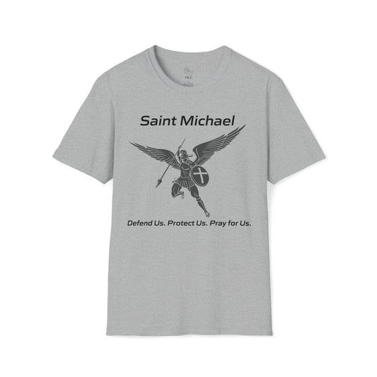 Archangel Saint Michael Art Design w/ prayer Unisex Softstyle T-Shirt