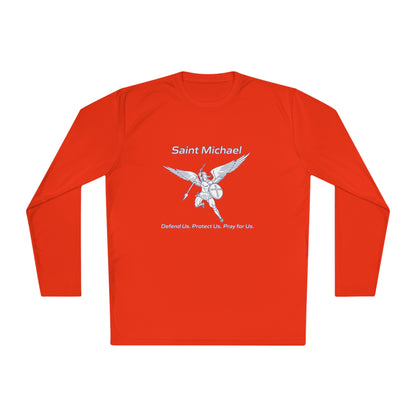 Archangel Saint Michael w/ prayer Unisex Lightweight Long Sleeve Tee