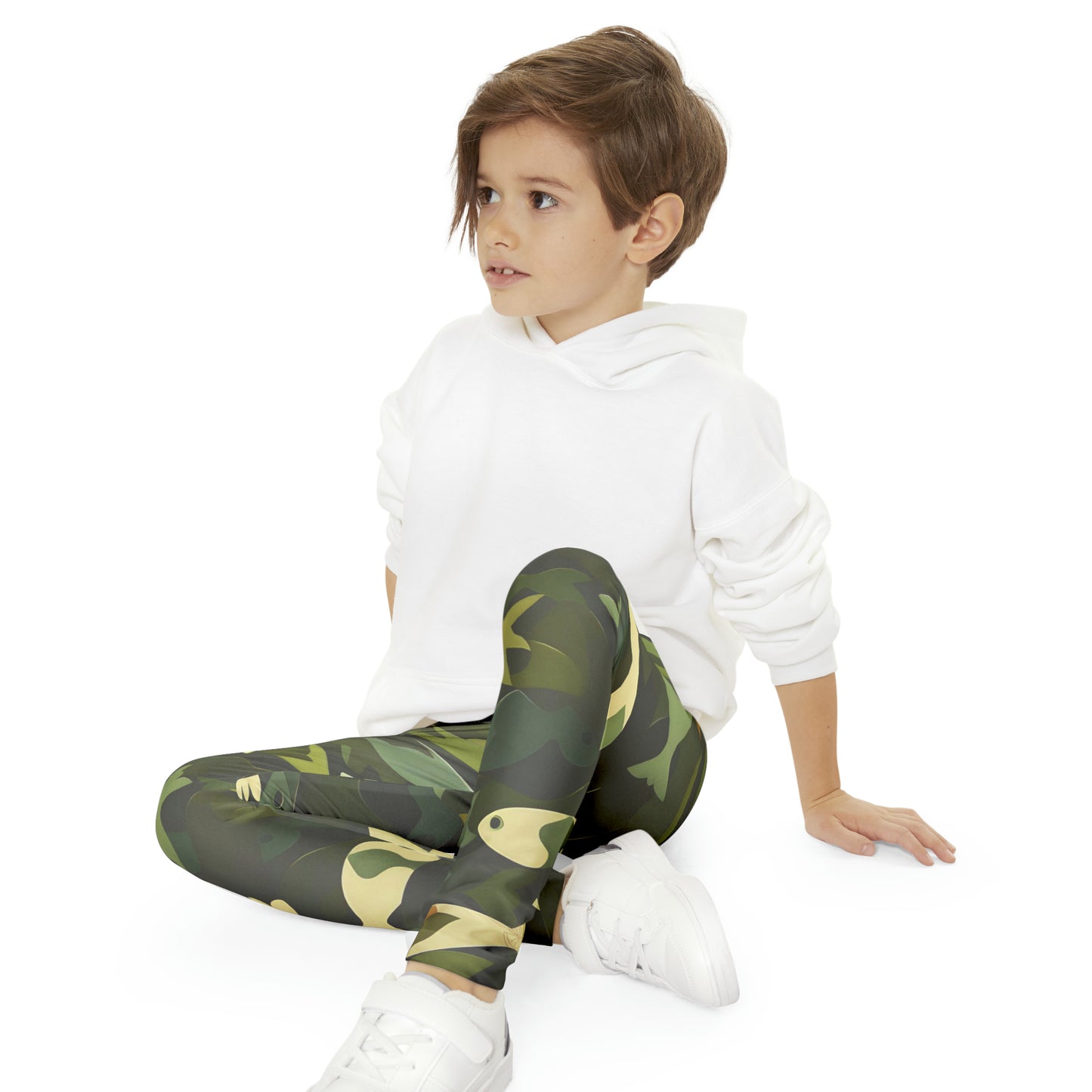 FCF Co. Fish Camo Youth Full-Length Leggings (AOP)