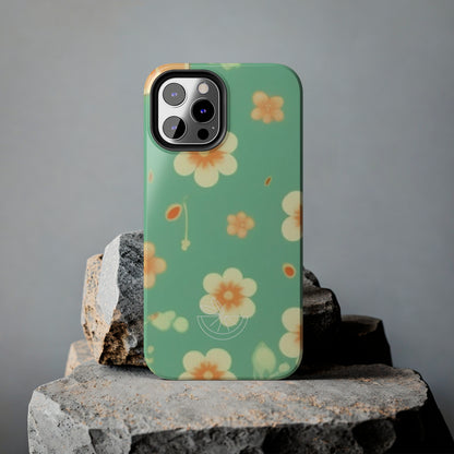 Vintage Coral flowers Tough Phone Cases