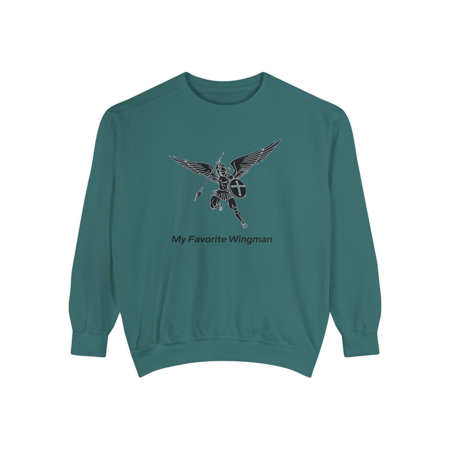 Archangel Saint Michael Unisex Garment-Dyed Sweatshirt