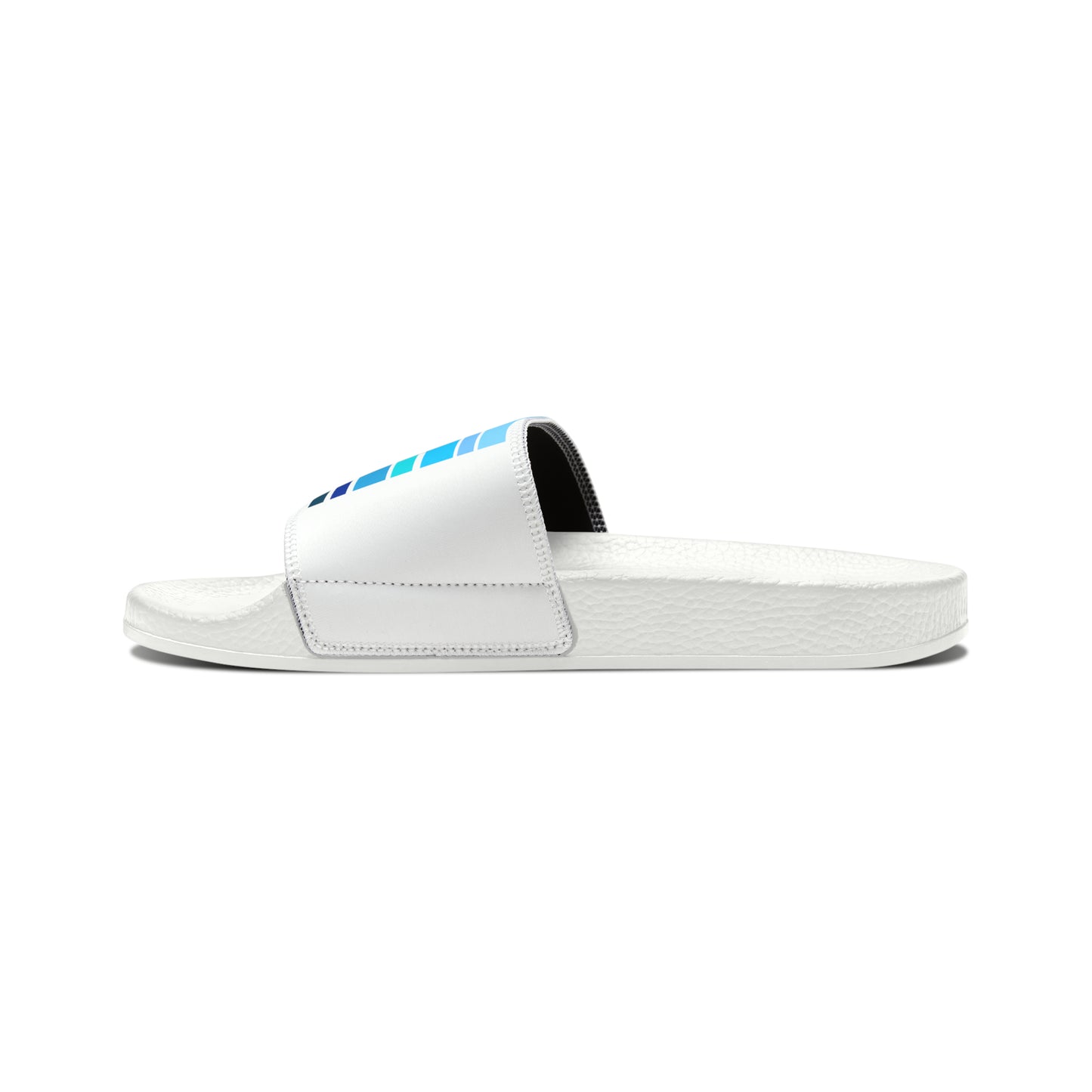 HLC Blue Stripes Youth PU Slide Sandals