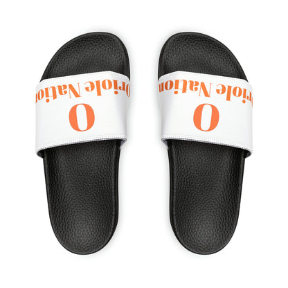 Orioles Fan Youth PU Slide Sandals