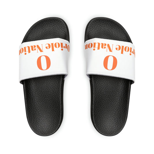 Orioles Fan Youth PU Slide Sandals