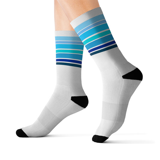 HLC  Blue Stripes Sublimation Socks