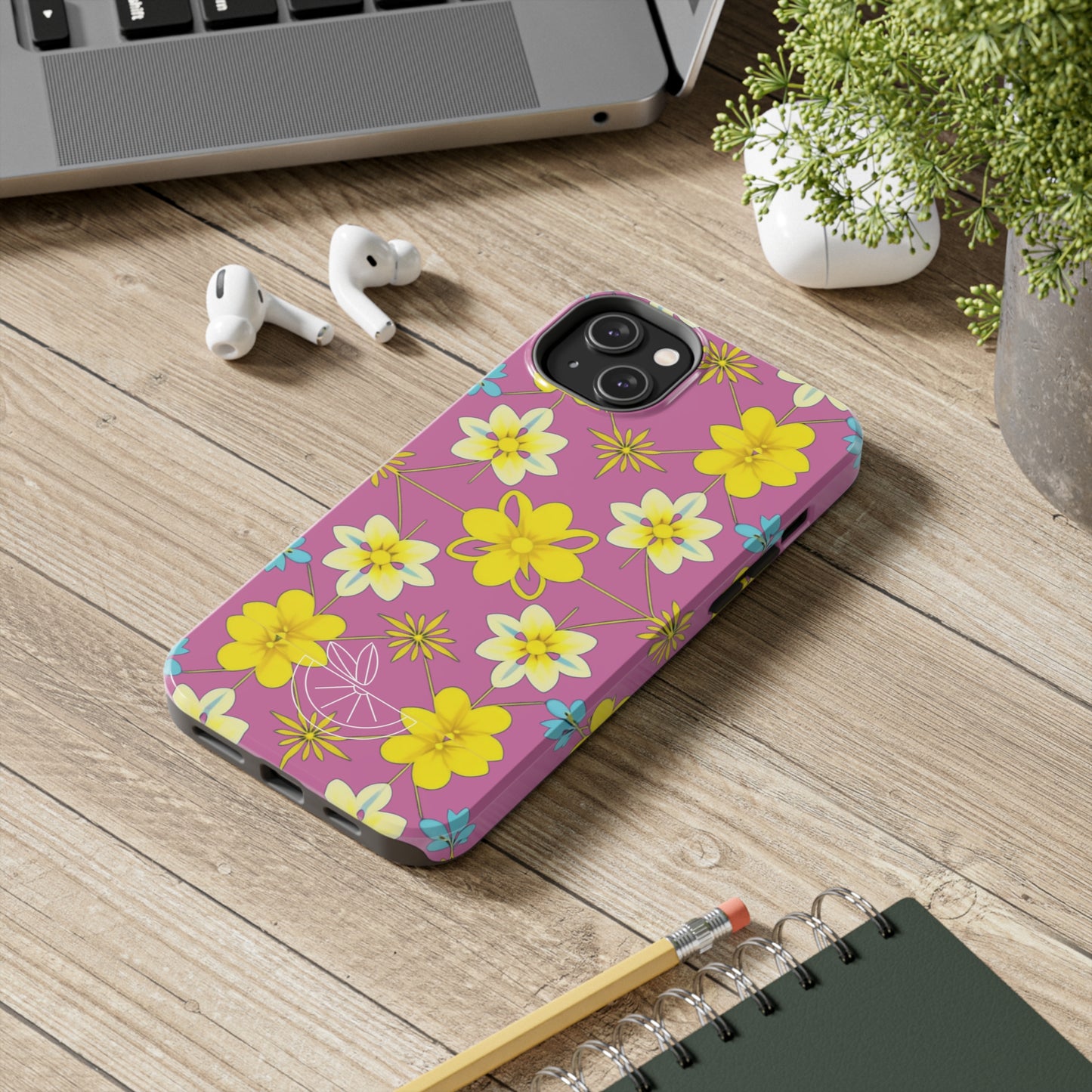 Vintage Yellow Flowers Tough Phone Cases