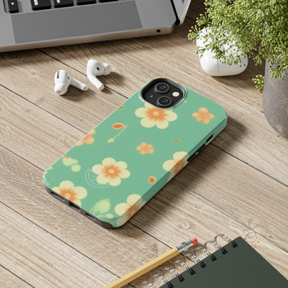 Vintage Coral flowers Tough Phone Cases