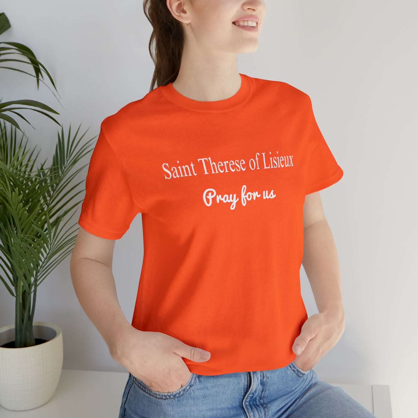 Saint Therese of Lisieux Unisex Jersey Short Sleeve Tee