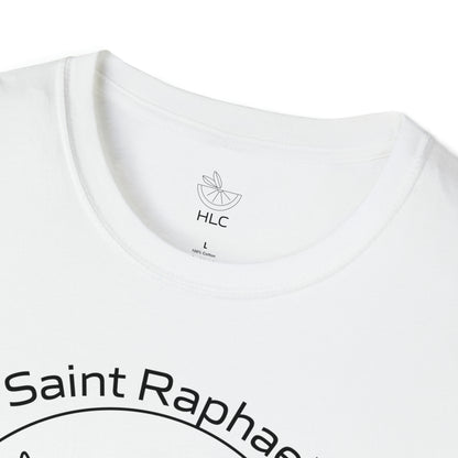 Archangel Saint Raphael w/ prayer Unisex Softstyle T-Shirt