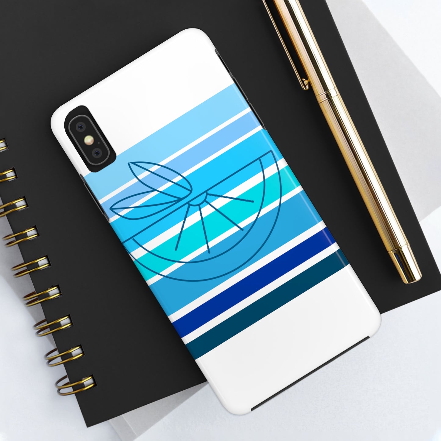 HLC Blue Stripes Tough Phone Cases