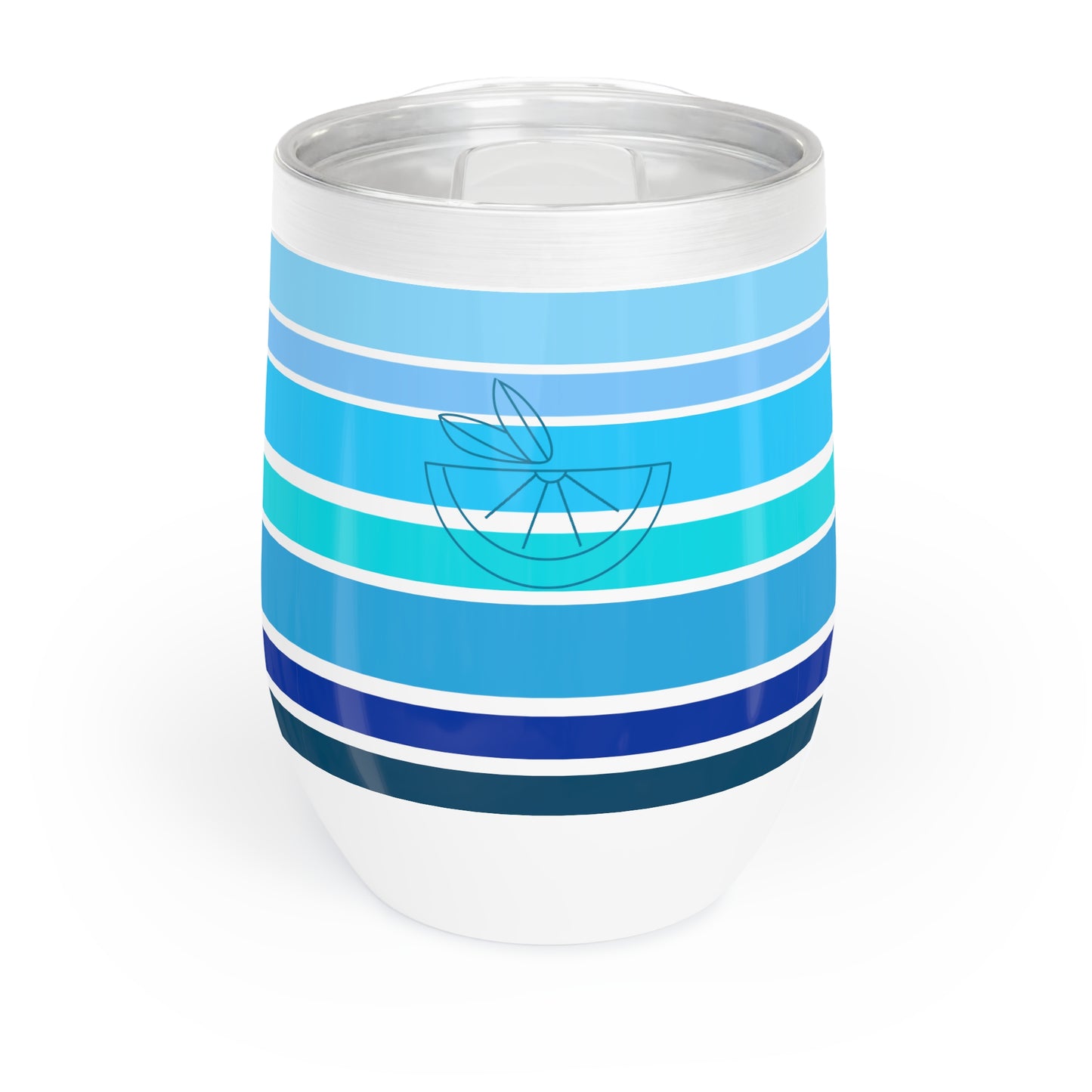 HLC Blue Stripes Chill Wine Tumbler