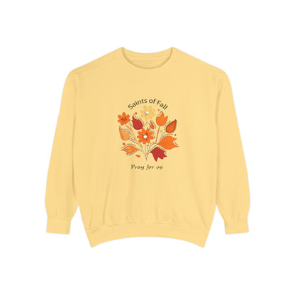 Saints of Fall Unisex Garment-Dyed Sweatshirt