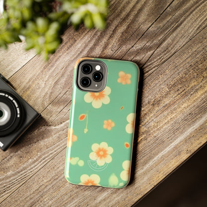 Vintage Coral flowers Tough Phone Cases