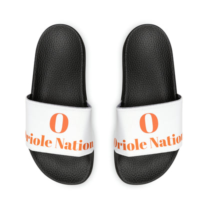 Orioles Fan Youth PU Slide Sandals