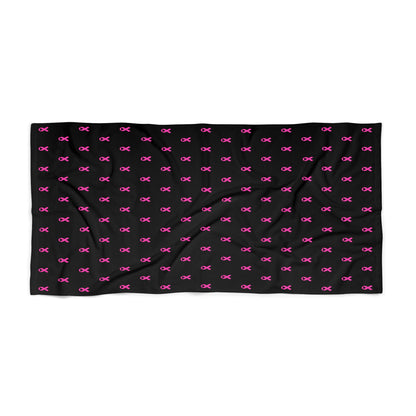 Friends Don’t Let Friends Pink Ribbon Beach Towel