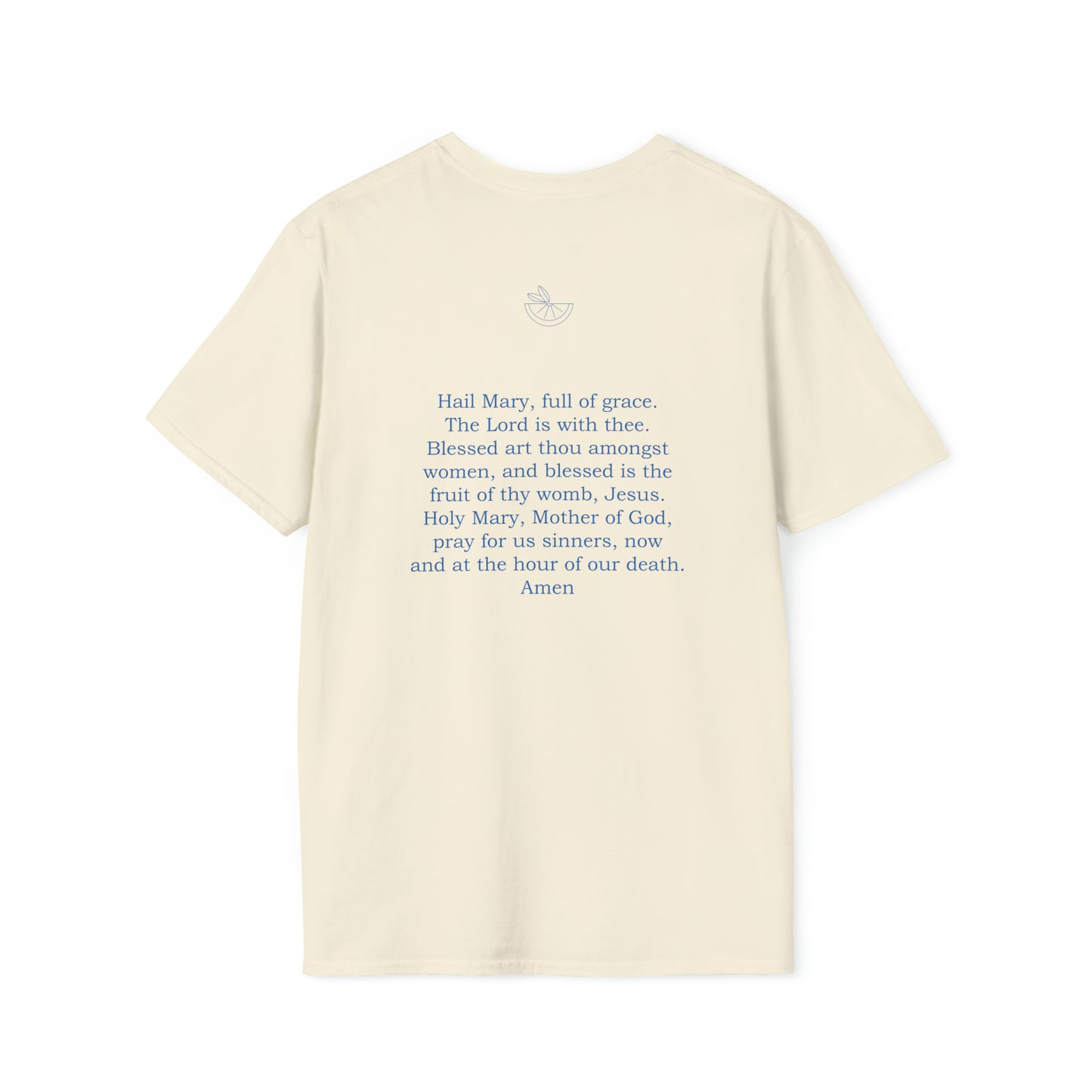 Hail Mary W/ prayer Unisex Softstyle T-Shirt