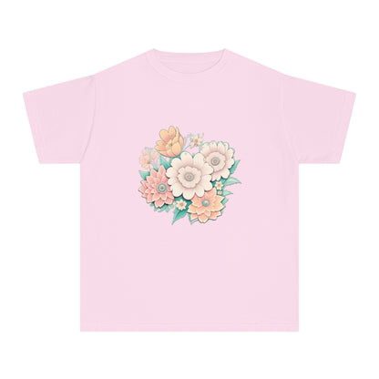 Mary Flowers Front Graphic Youth Midweight Tee