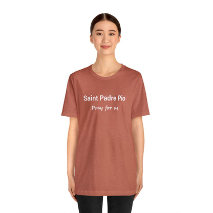 Saint Padre Pio Unisex Jersey Short Sleeve Tee