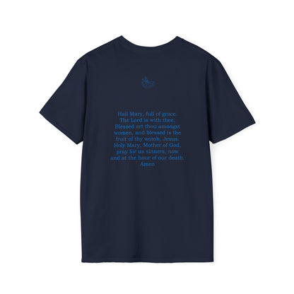 Hail Mary w/prayer Unisex Softstyle T-Shirt