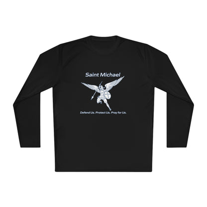 Archangel Saint Michael w/ prayer Unisex Lightweight Long Sleeve Tee