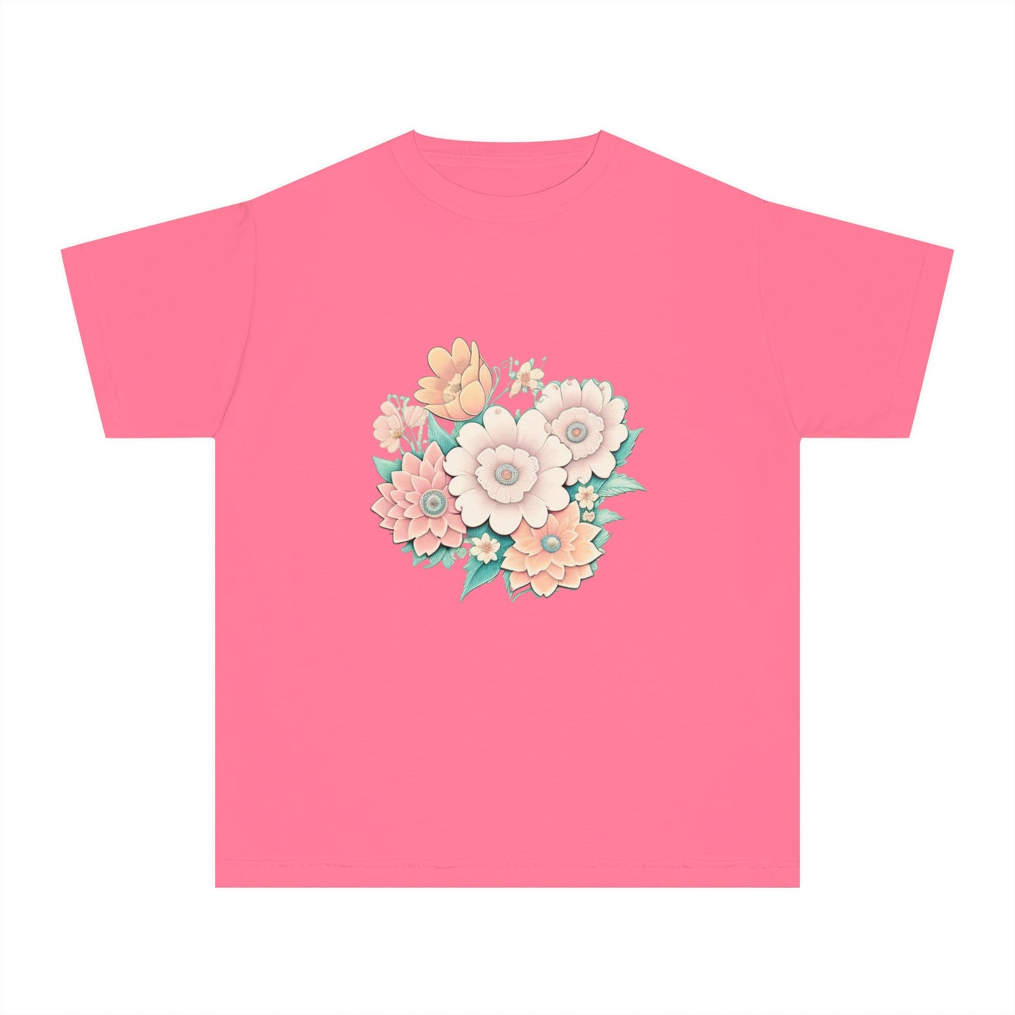 Hail Mary Prayer/Flowers Youth Midweight Tee