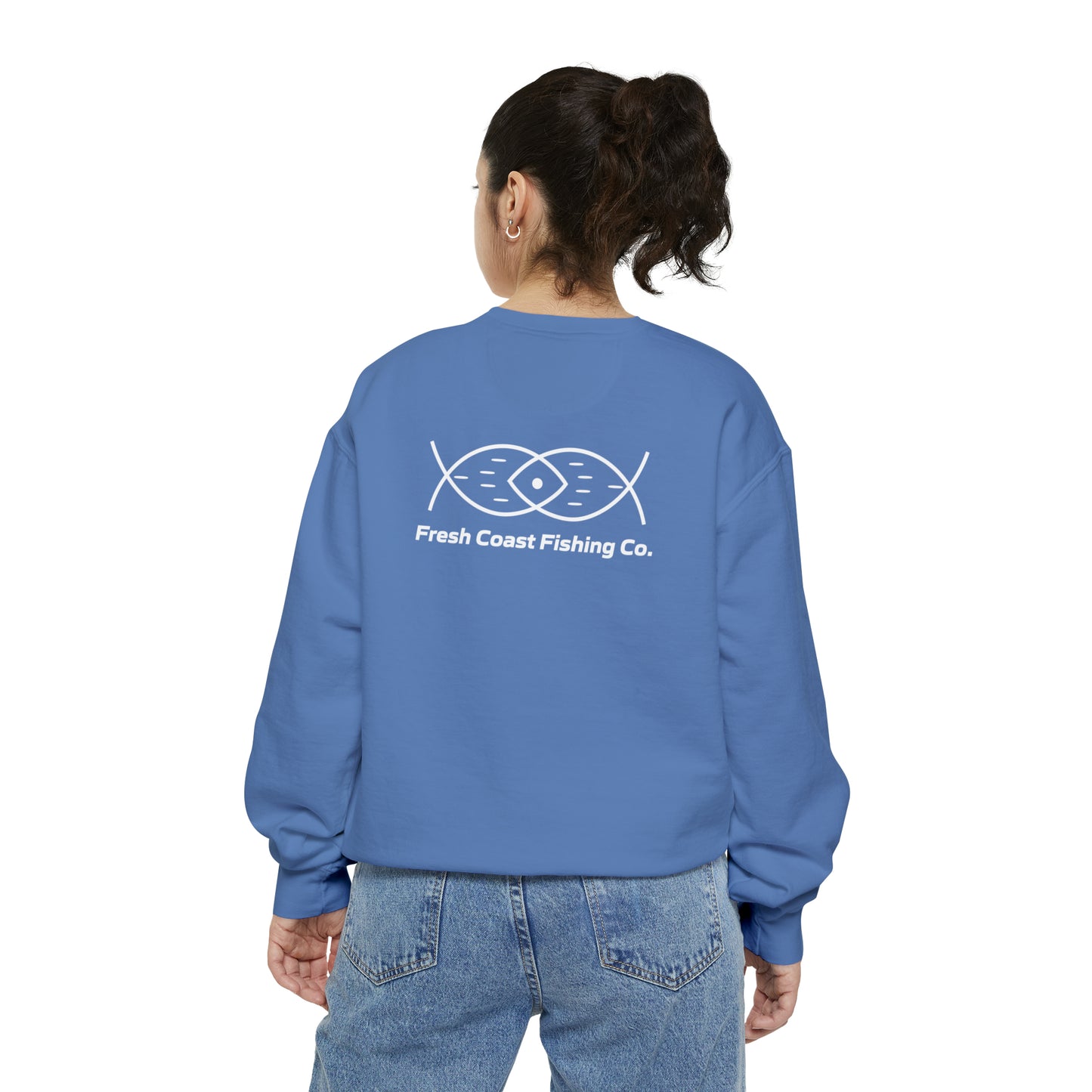 FCF Co. Hamlin Lake Fishing Club Unisex Garment-Dyed Sweatshirt