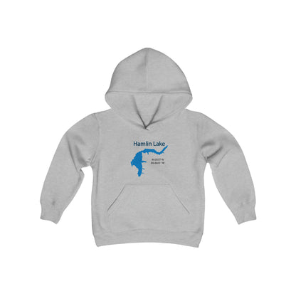 FCF Co. Hamlin Lake Map Youth Heavy Blend Hooded Sweatshirt