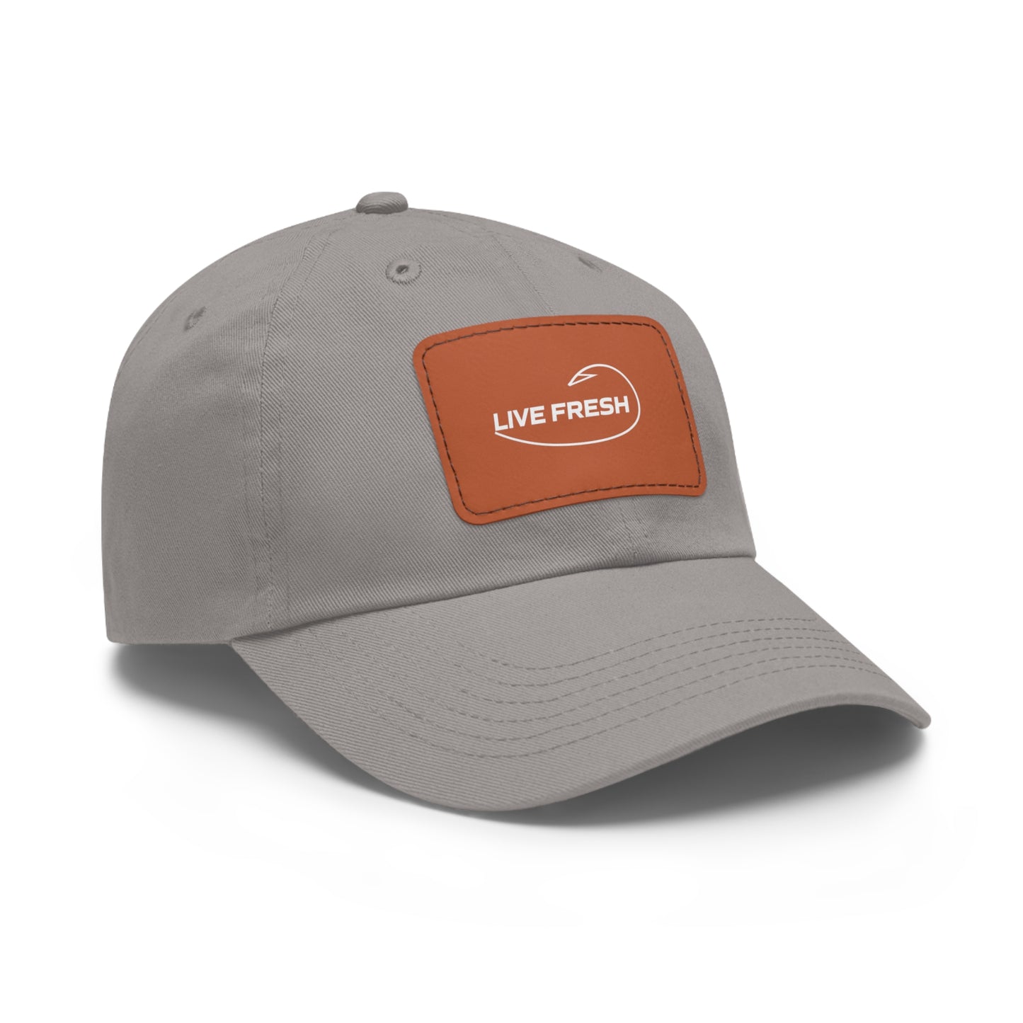 Fresh Coast Fishing Co. LIVE FRESH Hat with Leather Patch (Rectangle)