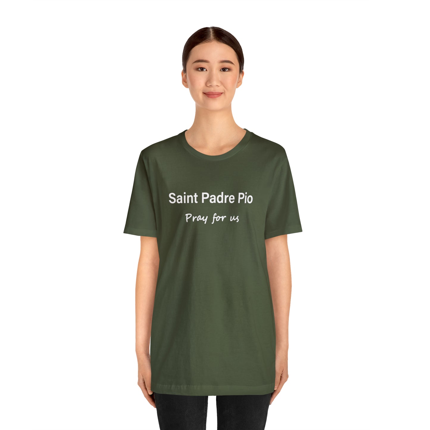 Saint Padre Pio Unisex Jersey Short Sleeve Tee