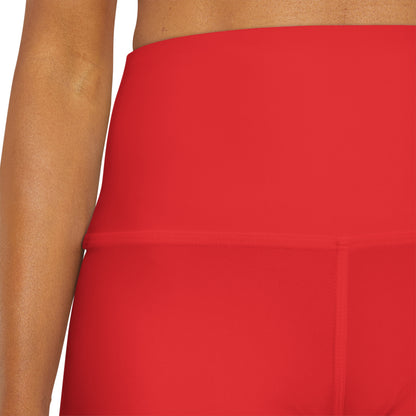 HLC LifeguardHigh Waisted Yoga Shorts (AOP)