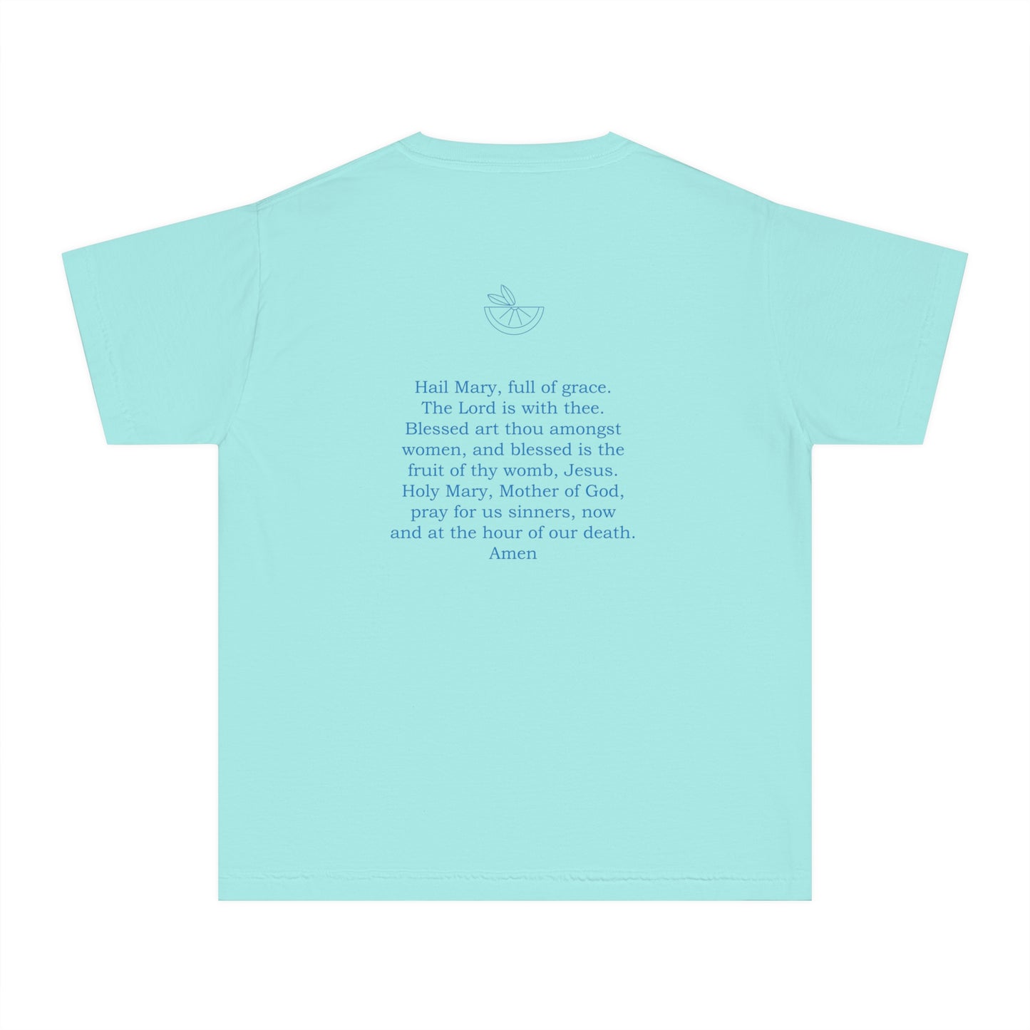 Hail Mary Prayer/Flowers Youth Midweight Tee