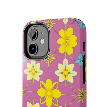 Vintage Yellow Flowers Tough Phone Cases