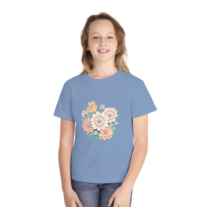 Hail Mary Prayer/Flowers Youth Midweight Tee