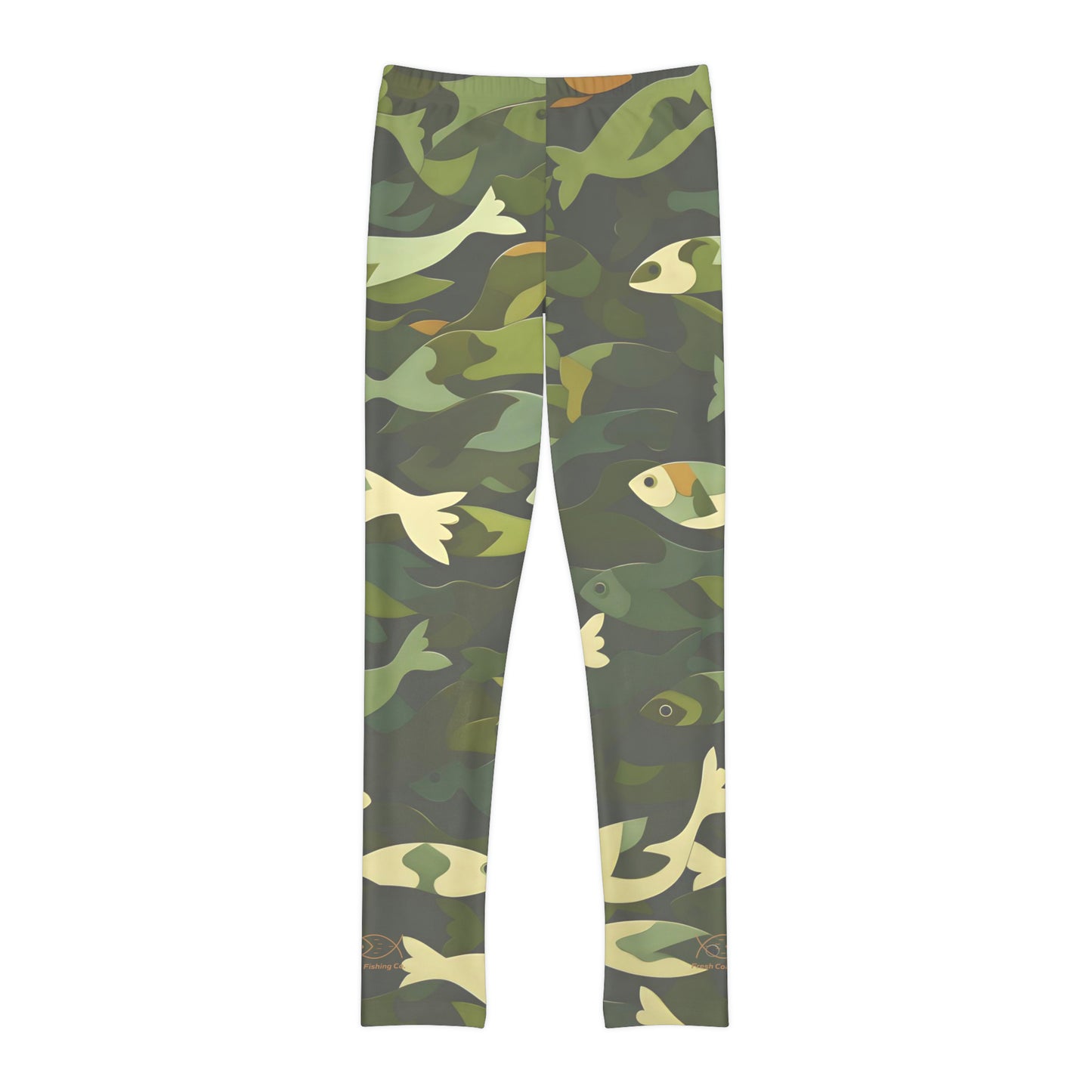 FCF Co. Fish Camo Youth Full-Length Leggings (AOP)