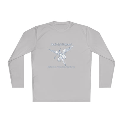 Archangel Saint Michael w/ prayer Unisex Lightweight Long Sleeve Tee