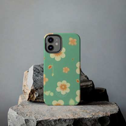 Vintage Coral flowers Tough Phone Cases