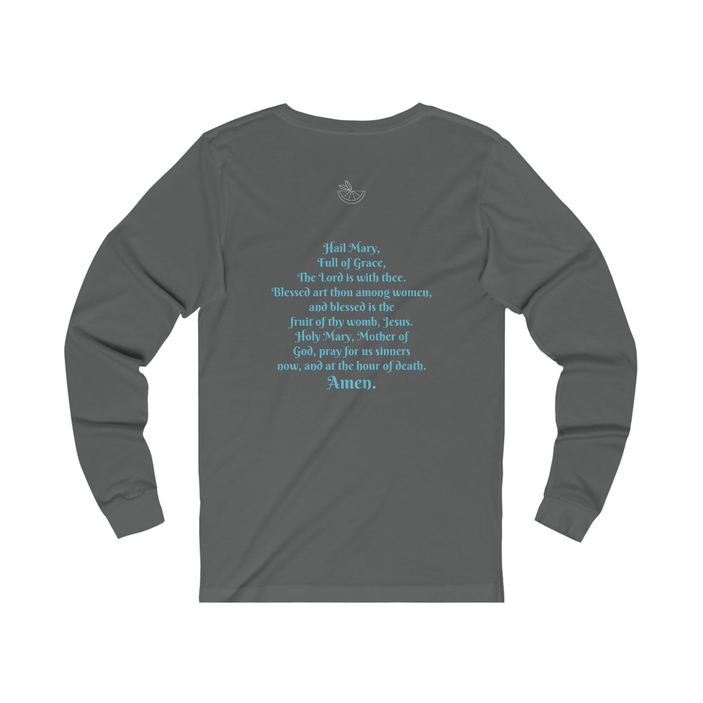 Hail Mary  w/prayer  Unisex Jersey Long Sleeve Tee