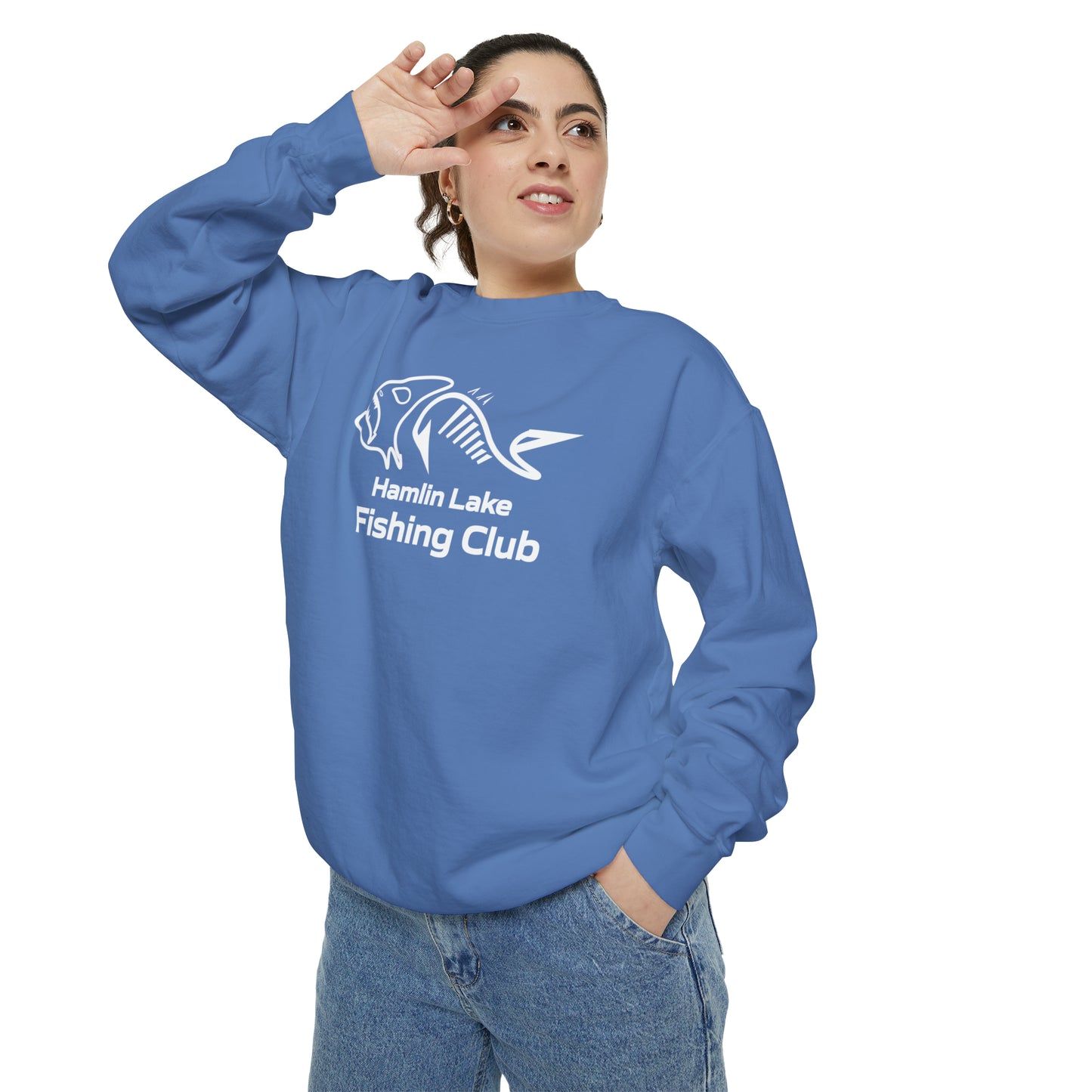 FCF Co. Hamlin Lake Fishing Club Unisex Garment-Dyed Sweatshirt