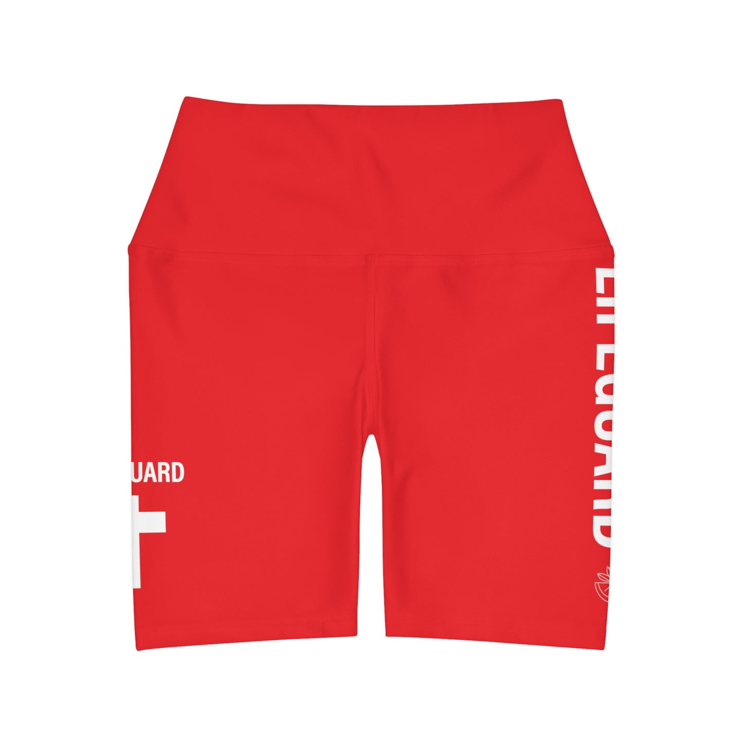 HLC LifeguardHigh Waisted Yoga Shorts (AOP)