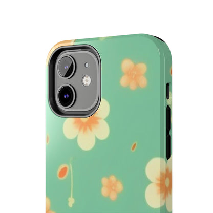 Vintage Coral flowers Tough Phone Cases