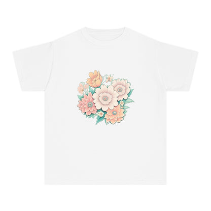 Mary Flowers Front Graphic Youth Midweight Tee