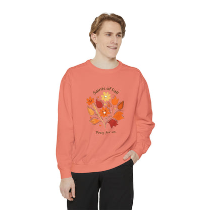 Saints of Fall Unisex Garment-Dyed Sweatshirt