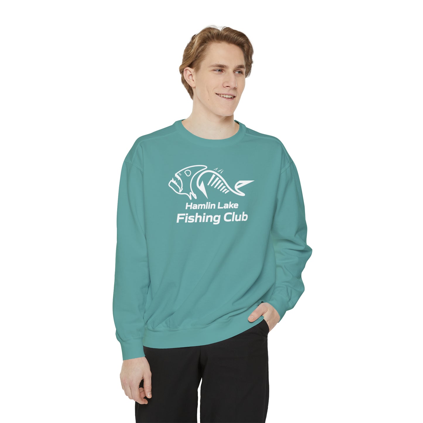 FCF Co. Hamlin Lake Fishing Club Unisex Garment-Dyed Sweatshirt