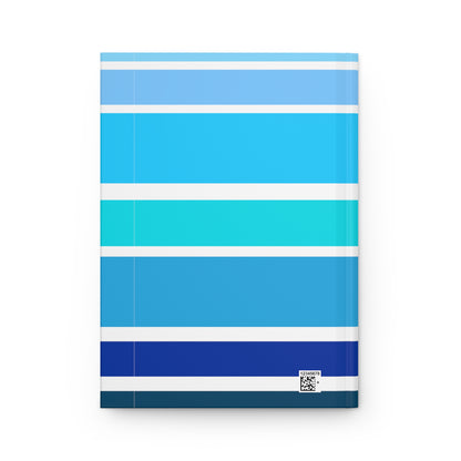 HLC Blue Stripes Hardcover Journal Matte