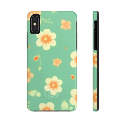 Vintage Coral flowers Tough Phone Cases