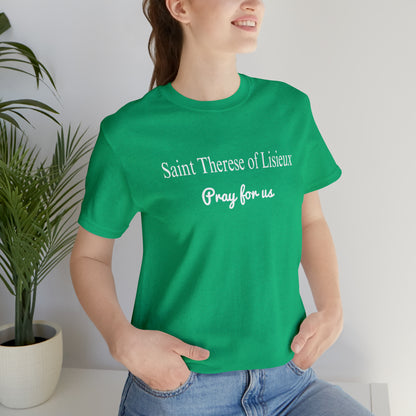 Saint Therese of Lisieux Unisex Jersey Short Sleeve Tee