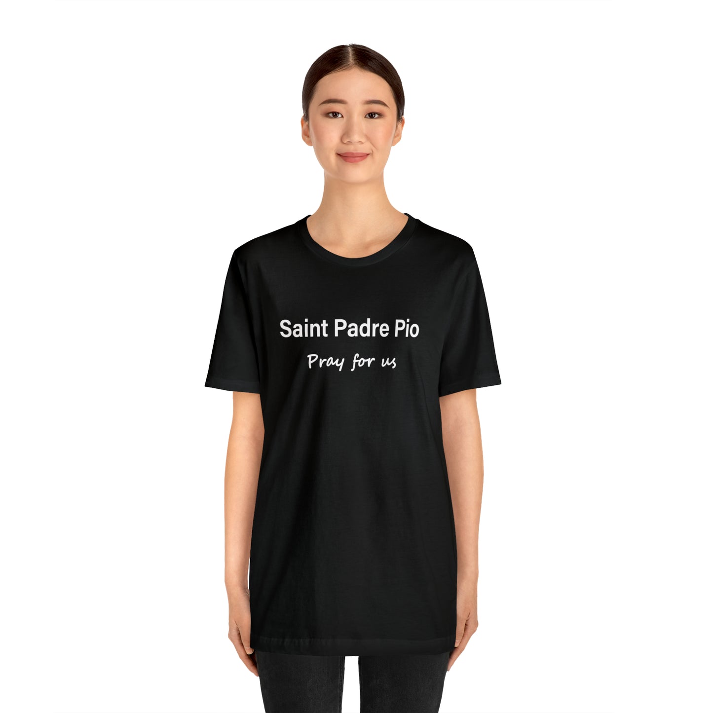 Saint Padre Pio Unisex Jersey Short Sleeve Tee