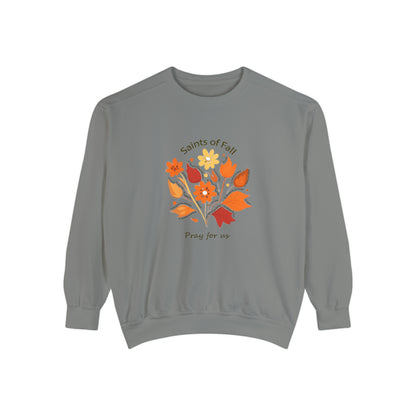 Saints of Fall Unisex Garment-Dyed Sweatshirt