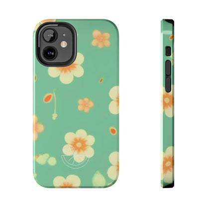 Vintage Coral flowers Tough Phone Cases